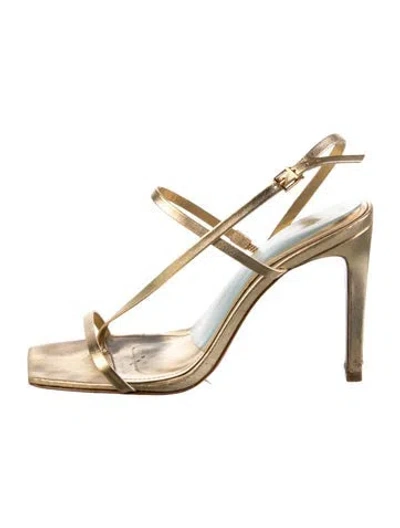 Pre-owned Schutz Leather Slingback Sandals
