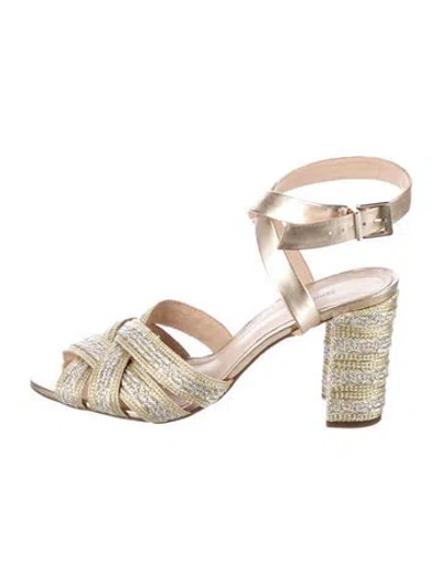 Pre-owned Schutz Leather Slingback Sandals