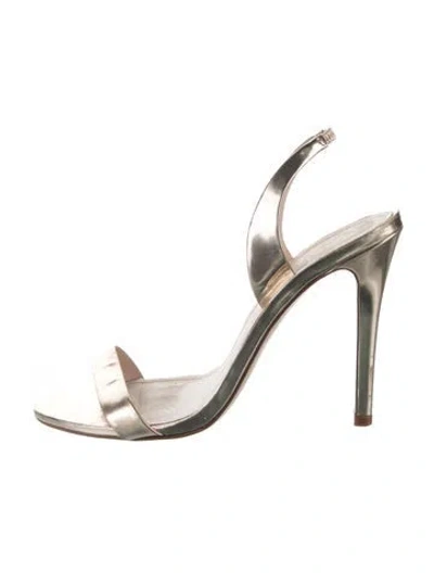 Pre-owned Schutz Leather Slingback Sandals