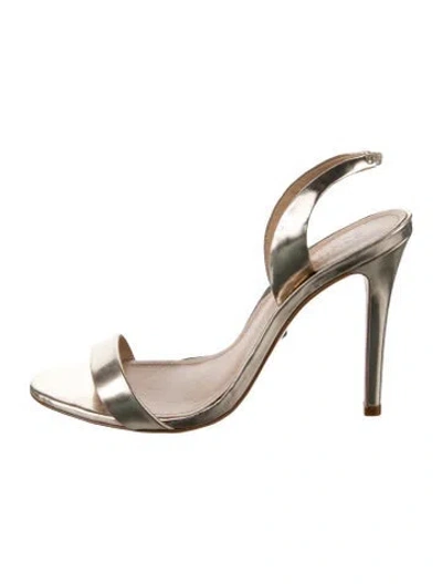 Pre-owned Schutz Leather Slingback Sandals