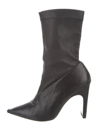 Pre-owned Schutz Leather Sock Boots In Multi