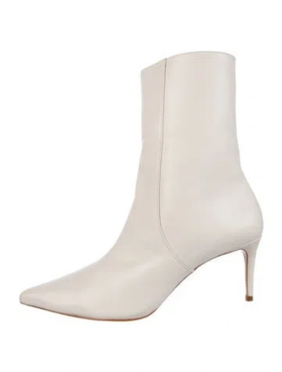 Pre-owned Schutz Leather Sock Boots In Neutral