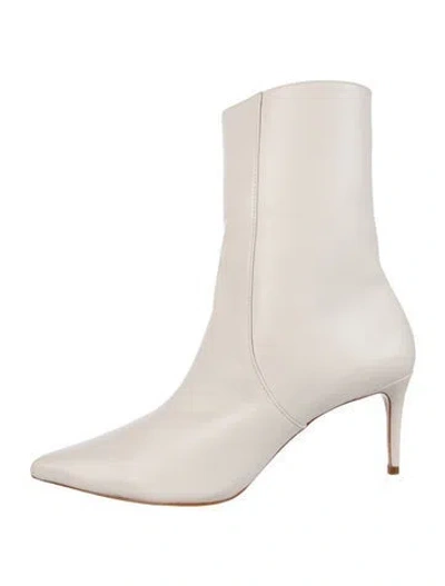 Pre-owned Schutz Leather Sock Boots In Neutrals