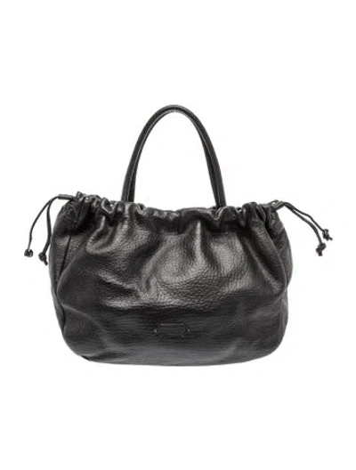 Pre-owned Schutz Leather Top Handle Bag In Grey