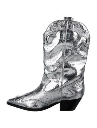 Pre-owned Schutz Leather Western Boots