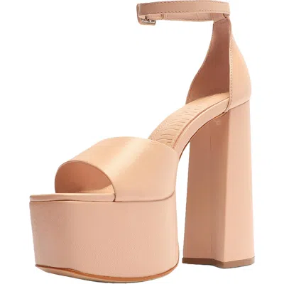 Schutz Lenne Womens Leather Buckle Platform Sandals In Multi