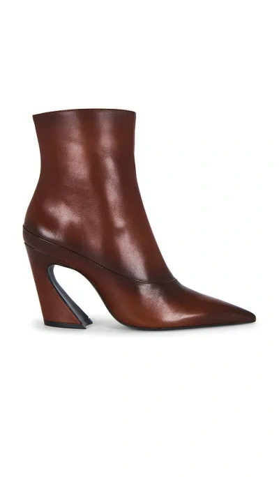 Schutz Lexi Mid Bootie In Brown
