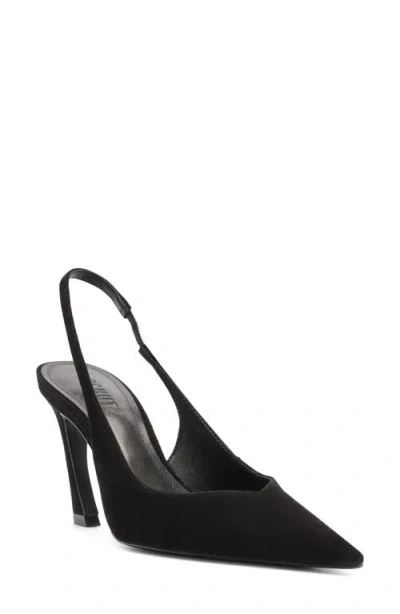 Schutz Lexi Pointed Toe Slingback Pump In Brown