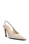 Schutz Lexi Pointed Toe Slingback Pump In White