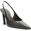 Schutz Lexi Slingback Pointed Toe Pump In Gray