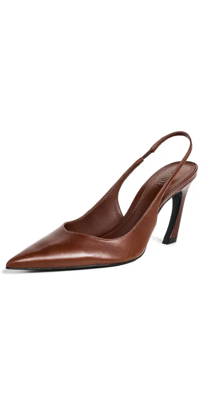 Schutz Lexi Slingback Pumps Warm Toffee In Brown