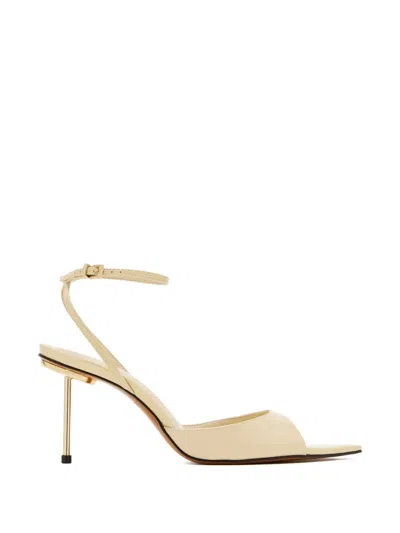 Schutz Lilith Ankle-strap Stiletto Sandals In Gold