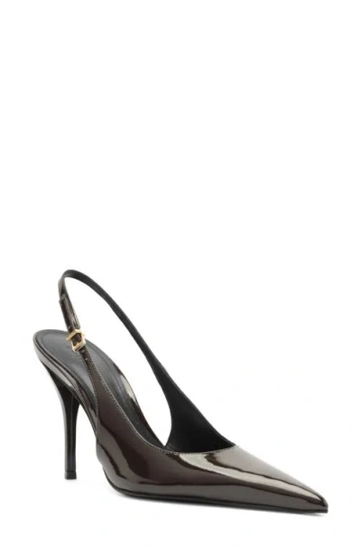 Schutz Liora Slingback Pointed Toe Pump In Brown