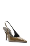 Schutz Liora Slingback Pointed Toe Pump In Brown