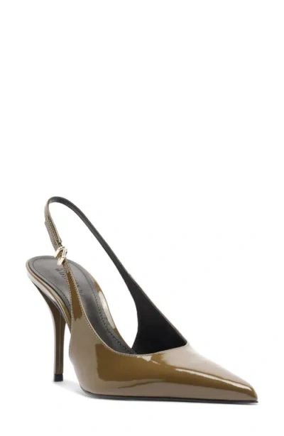 Schutz Liora Slingback Pointed Toe Pump In Brown