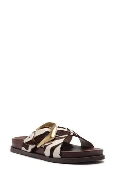 Schutz Lois Sporty Sandal In Brown