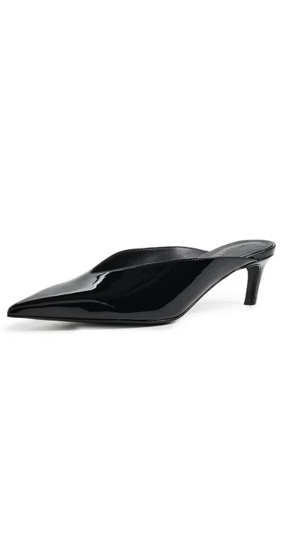 Schutz Loren Mid Mules Black