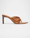 Schutz Willow Leather Sandal In Cuoio Brown