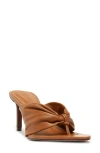 Schutz Willow Leather Sandal In Cuoio Brown