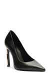 Schutz Women's Lou Curve High Stiletto Heel Pumps In Black Leather