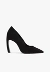 Schutz Curved-heel Pointed-toe Pumps In Black