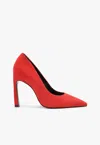 Schutz Lou Curve Pointed Toe Pump In Red
