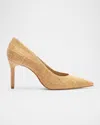 Schutz Lou Fabric Stiletto Pumps In Beige