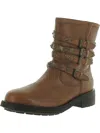 Shop Schutz Luizia Womens Embellished Buckle Ankle Boots In Brown