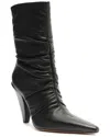 Schutz Lynn Leather Bootie In Black