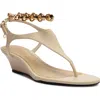 Schutz Lys Ankle Strap Wedge Sandal In Neutral