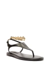 Schutz Lys Chain Thong Sandal In Black, Women's At Urban Outfitters