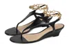 Schutz Lys Ankle Strap Wedge Sandal In Black