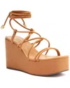 SCHUTZ SCHUTZ MAGDALENA CASUAL PLATFORM LEATHER SANDAL