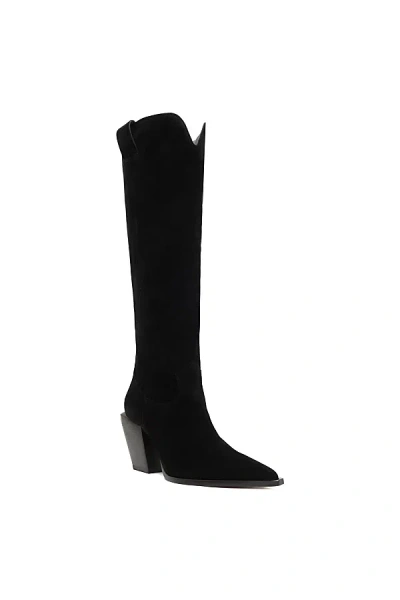 SCHUTZ MAINE KNEE HIGH COWBOY BOOT IN BLACK, WOMEN'S AT URBAN OUTFITTERS