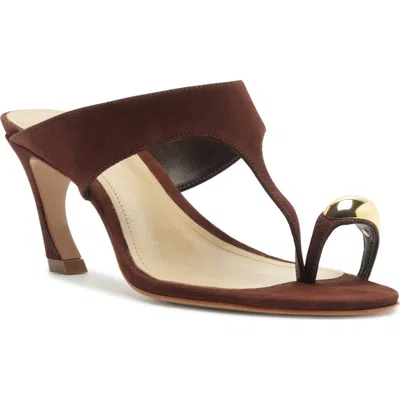 Schutz Maisie Kitten Heel Slide Sandal In Brown