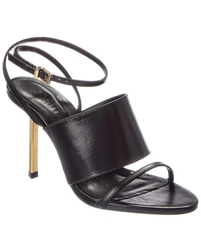 Schutz Malene Leather Sandal In Black