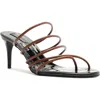 Schutz Sirena Sandal In Black In Sauvage