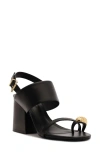 Schutz Mandy Ankle Strap Block Heel Sandal In Blue