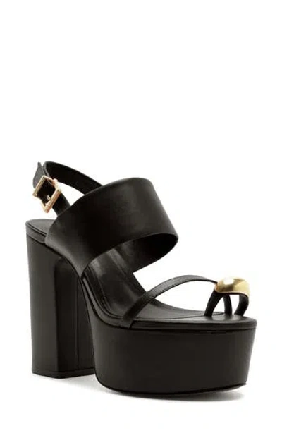 Schutz Mandy Slingback Platform Sandal In Black