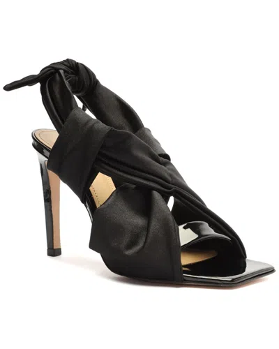 Schutz Marcie Patent & Leather Sandal In Black