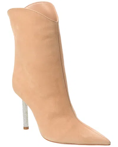 Schutz Marjorie Leather Bootie In Beige