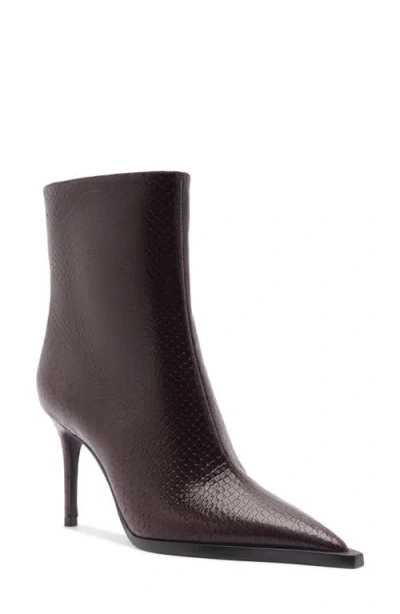 Schutz Mary Stiletto Boot In Brown