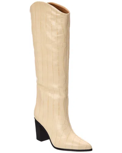 Schutz Maryana Block Leather Boot In White