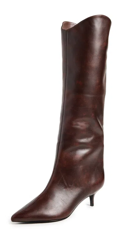 SCHUTZ MARYANA LO BOOTS BROWN