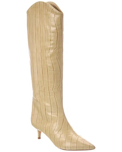 Schutz Maryana Lo Leather Boot In Neutral