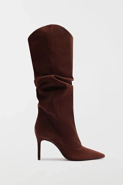 SCHUTZ MARYANA UP SLOUCH KNEE HIGH BOOT IN ROOT BROWN, WOMEN'S AT URBAN OUTFITTERS
