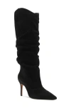 Schutz Maryana Up Slouch Pointed Toe Boot In Black