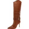 Schutz Women's Maryana Knee High Buckled Stiletto Leather Boots In Multi