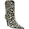 Schutz Maryann Curve Genuine Calf Hair Pointed Toe Bootie