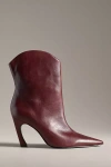 Schutz Maryann Curve Pointed-toe Booties In Purple